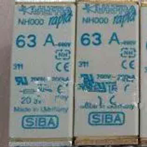siba 熔断器NH000-32/35/40/50/63A 600/700V aR 200KA(2028220)