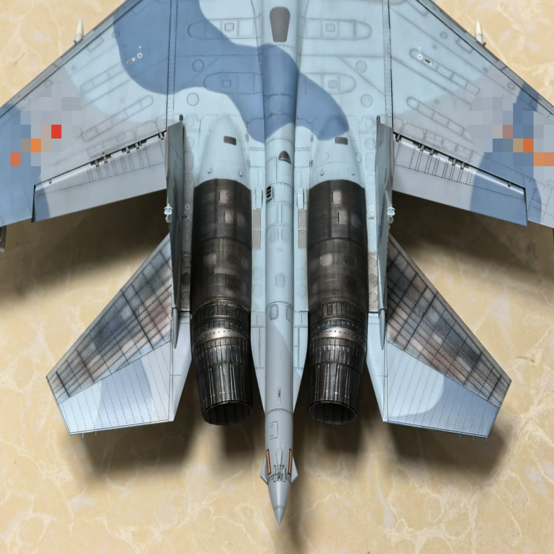 小鹰1/48，su-35s，中国空军涂装，小鹰说明书涂装指示有误，色