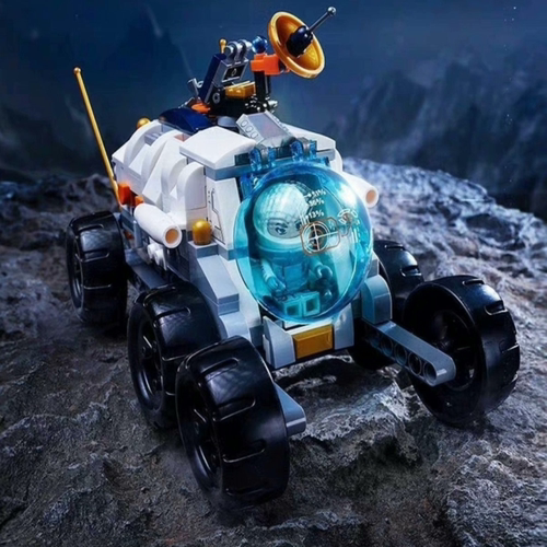 #积木奇妙积木Keeppley载人月球车模型中国航天拼装玩具礼物K1023