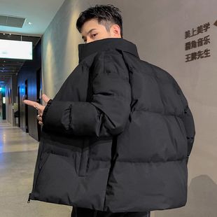 棉衣男秋冬季新款潮牌痞帅防风防寒加厚保暖面包服立领外套棉服男