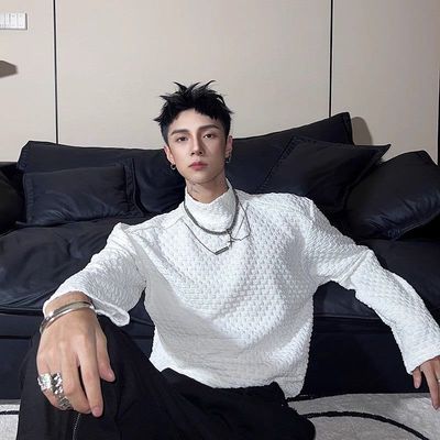 长袖t恤男秋季新款高级感上衣潮