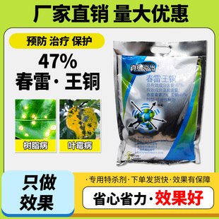 农药47%春雷王铜番茄西红柿叶霉病柑橘树溃疡病农药杀菌剂正品