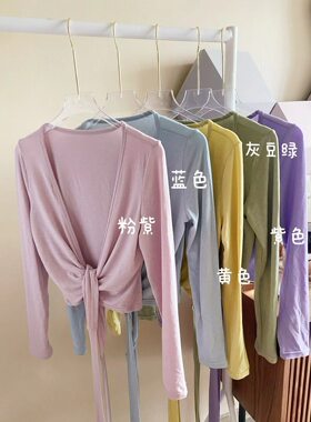 韩版网红瑜伽运动罩衫