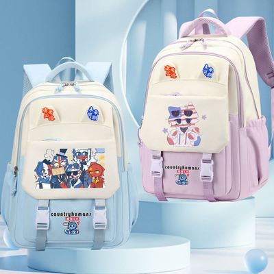 五常国拟CH周边书包俄瓷美法英动漫二次元初中小学生男女双肩背包