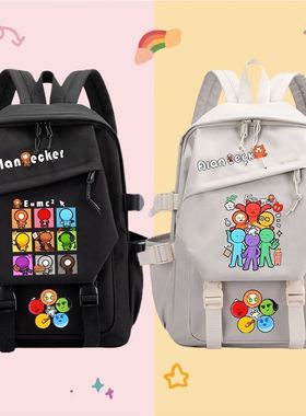 AB柴火柴人战争五色组动漫周边书包男女初中小学生大容量双肩背包