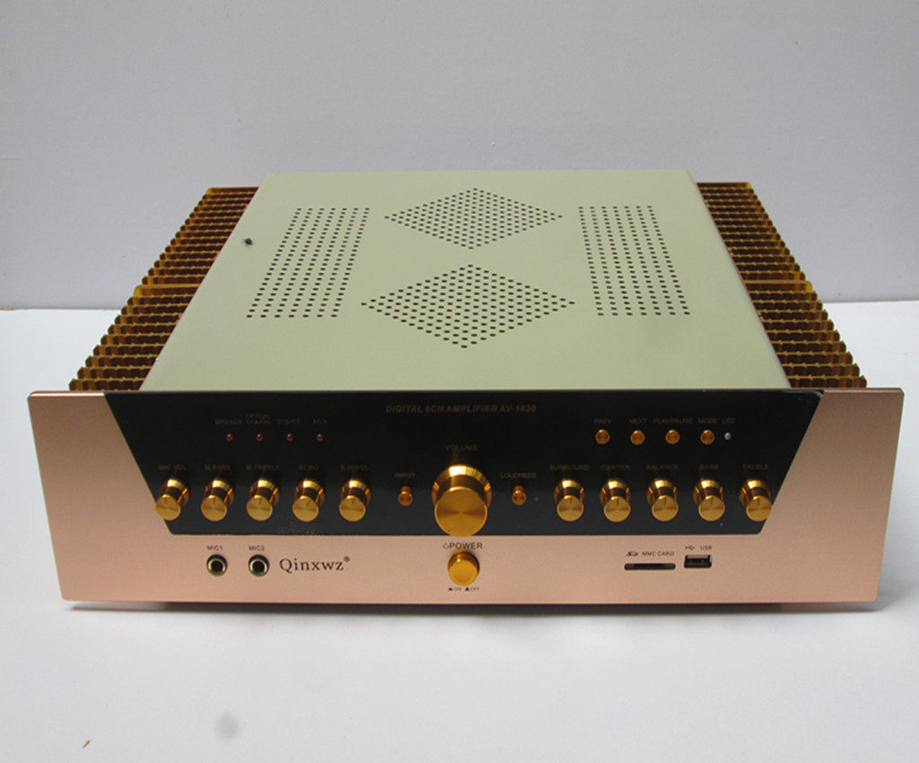 16粒大功率功放管5.1hifi数字光纤同轴带蓝牙插卡功放机音响