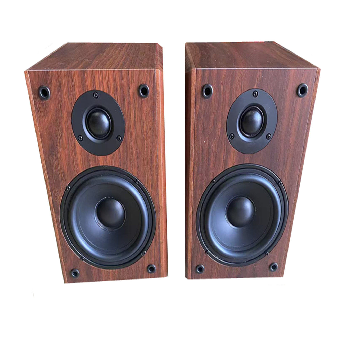 新人立减5.25寸桌面无源监听书架壁挂环绕高保真发烧hifi木质音箱