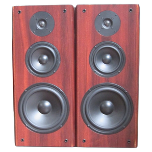 8.5寸三分频无源书架Hifi木质桌面落地式 音箱音响一对价