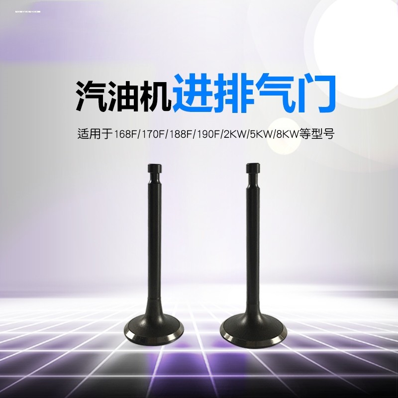 汽油发电机168/173/177/188/190/192F GX160/390 2~6.5KW进排气门