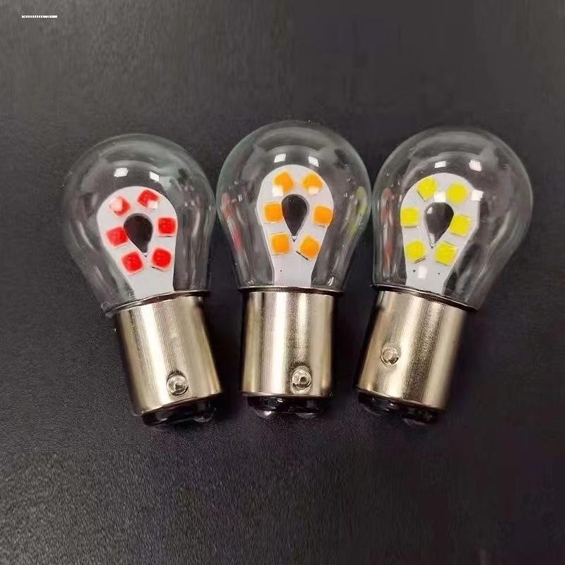 适用五菱荣光v小卡荣光s6407面包车爆闪led刹车灯尾灯泡配件改装