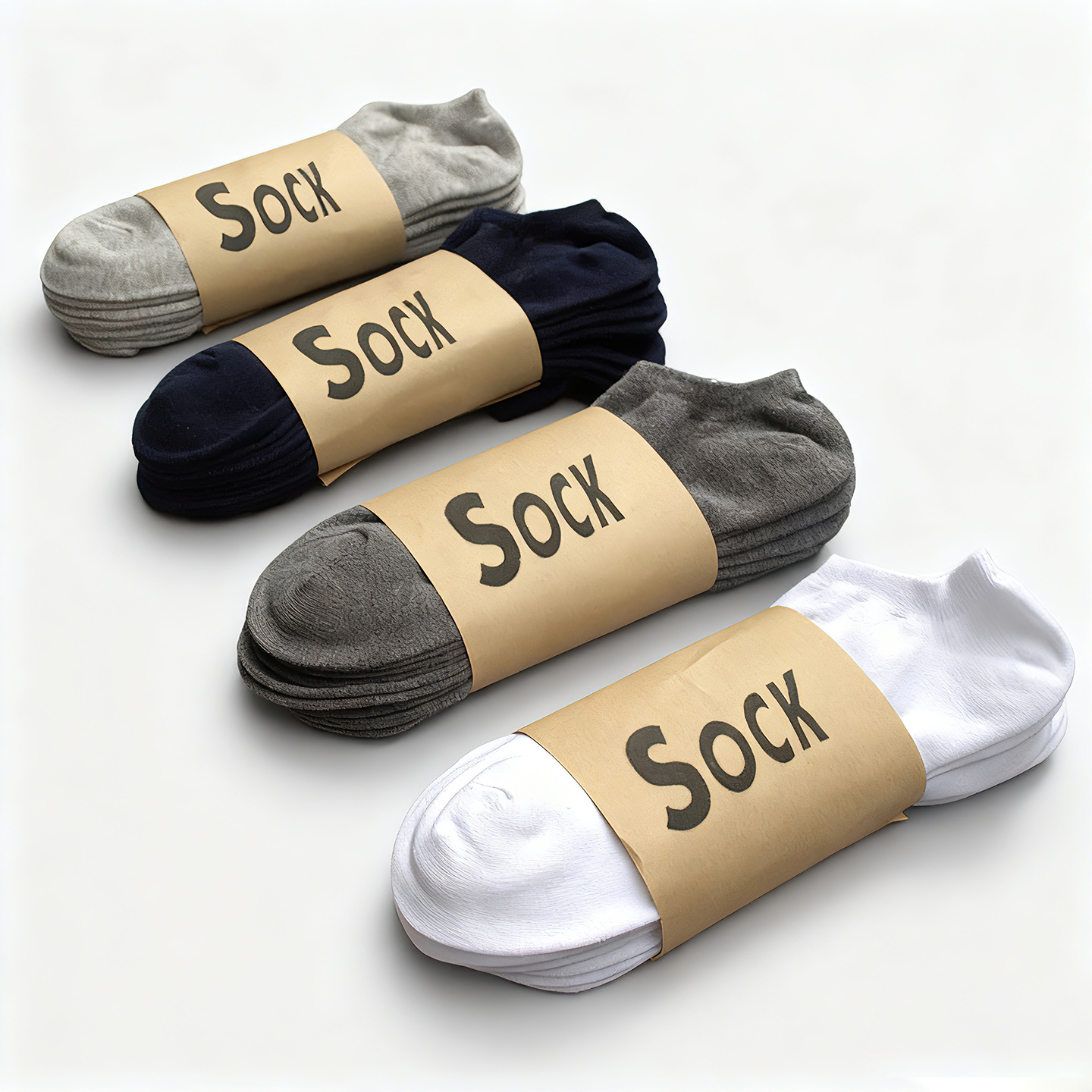 男士防臭吸汗白色低帮运动短袜