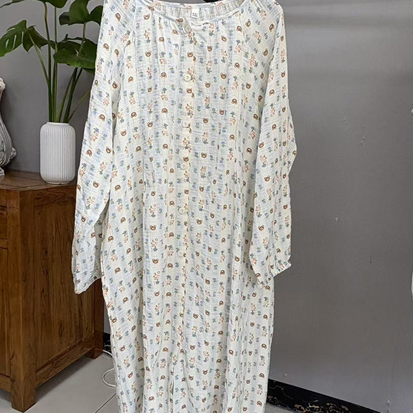 夏季全棉喂奶春秋纱布产妇哺乳