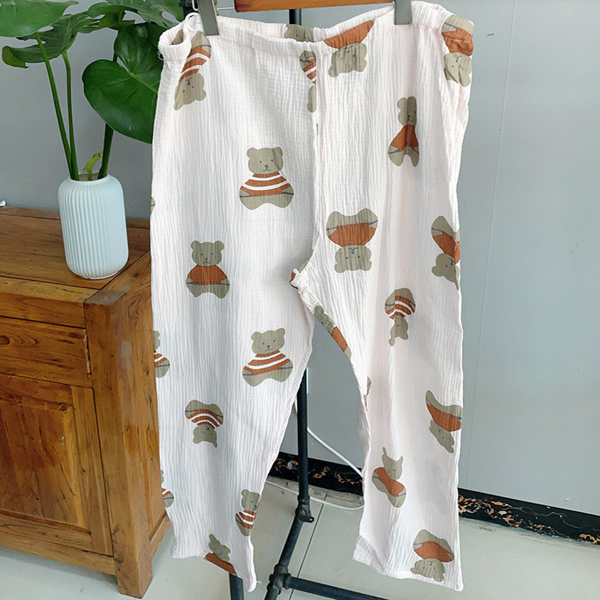 清仓处理孕妇睡裤简约休闲春秋长裤宽松可调节月子产后家居可外穿