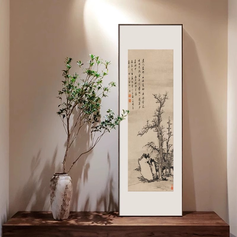 宋氏美学挂画新中式装饰画寓意好客厅玄关背景墙壁画竹子书房字画