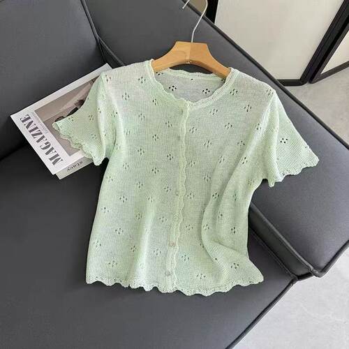 【编码150-200】夏季短袖上新圆领薄款套头上衣女