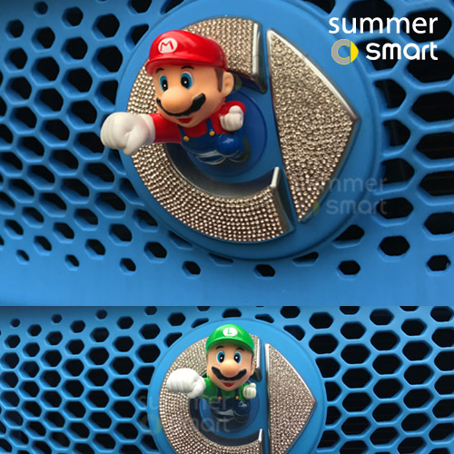 smart汽车萌萌哒卡通车身贴