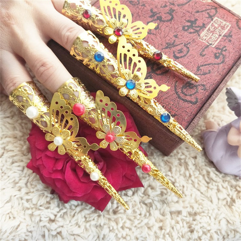 古代清朝贵妃景泰蓝护甲