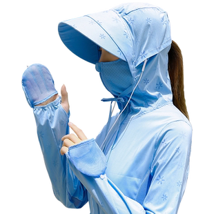 UPF50防晒衣女2022新款网红夏防紫外线中长款骑车薄款百搭外套服
