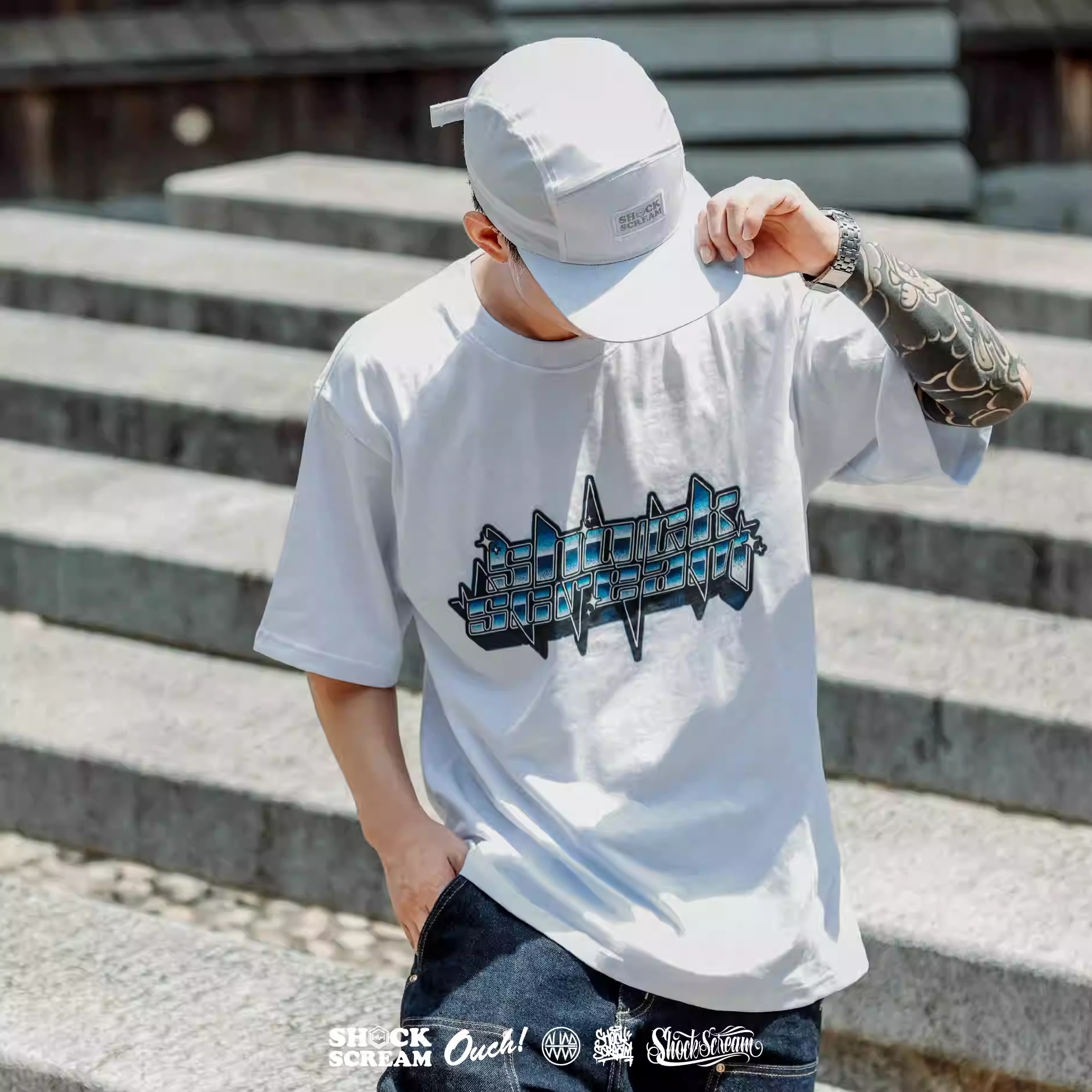 SHOCKSCREAM美式印花短袖T恤