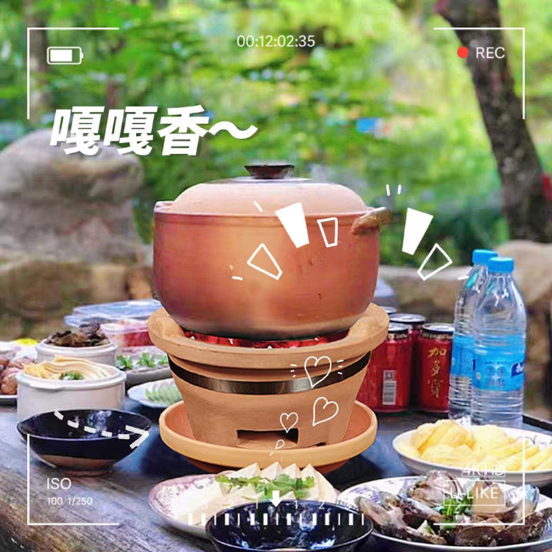 传统老式砂锅煲汤家用燃气明火土砂锅火锅炖锅汤煲汤锅潮州砂锅粥