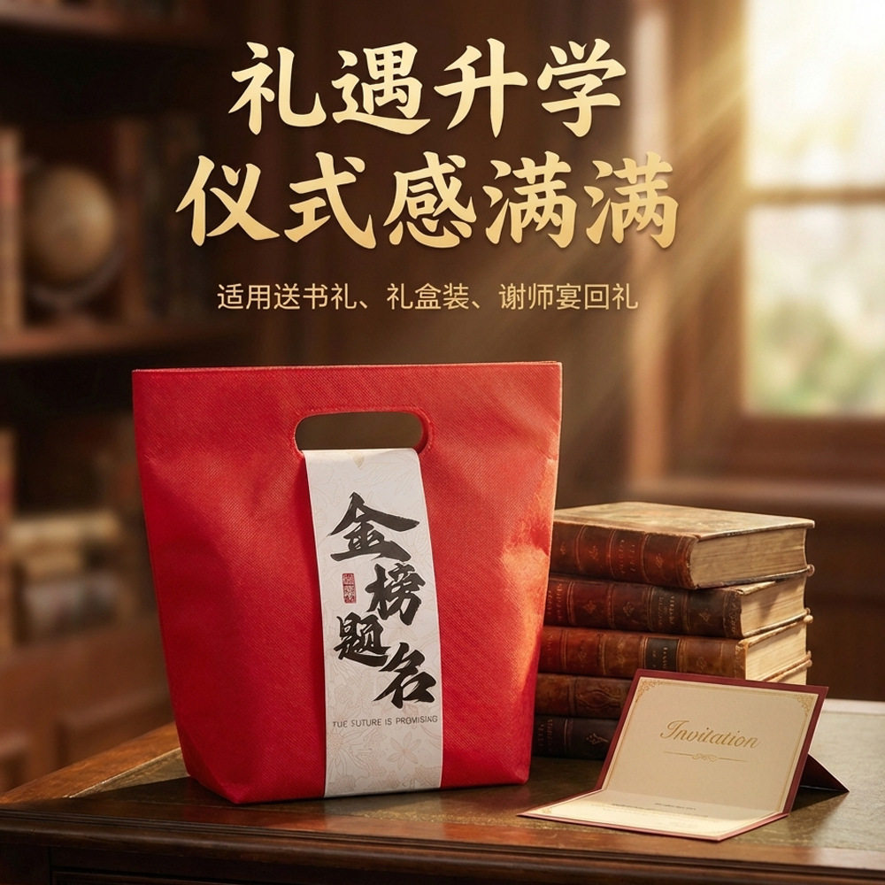 金榜题名手提空盒开学礼品盒