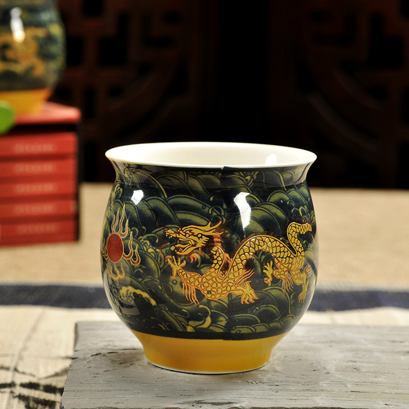 双层陶瓷隔热防烫手促销功夫茶具