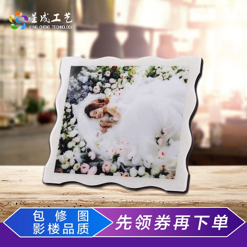 8-48寸影楼相片照片定制做婚纱照片放大挂墙版画相框水晶制作摆台