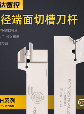 弹簧钢小范围加工10-25端面槽刀FGHH320R06-10/25 FGFV425R10单头