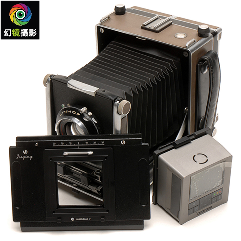 【杰颖】哈苏Hasselblad V口转4x5数码后背移动接板 滑动转接板 数码相机/单反相机/摄像机 大中幅相机 原图主图