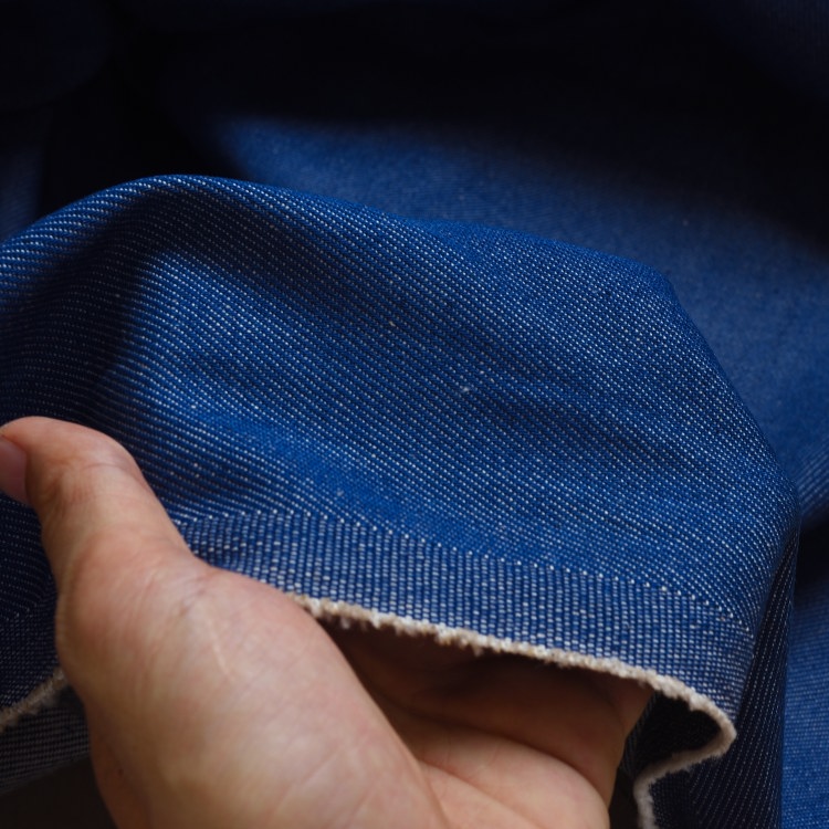 ORTA土耳其正蓝微厚垂软透气进口牛仔布料丹宁原浆有质感放心