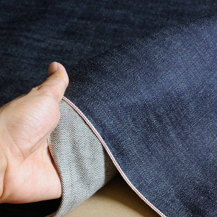 厚硬掉色缩水！！！金佳牛仔布料赤耳丹宁原浆红边高品质放心买
