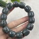 99克 包邮 新疆和田玉青花籽点墨手串16mm直切老型 珠手链桶珠手持