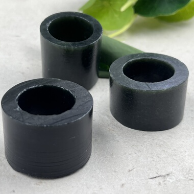 3件价新疆和田玉青玉扳指边角料戒指下脚料玉石料圆环圆圈包邮t