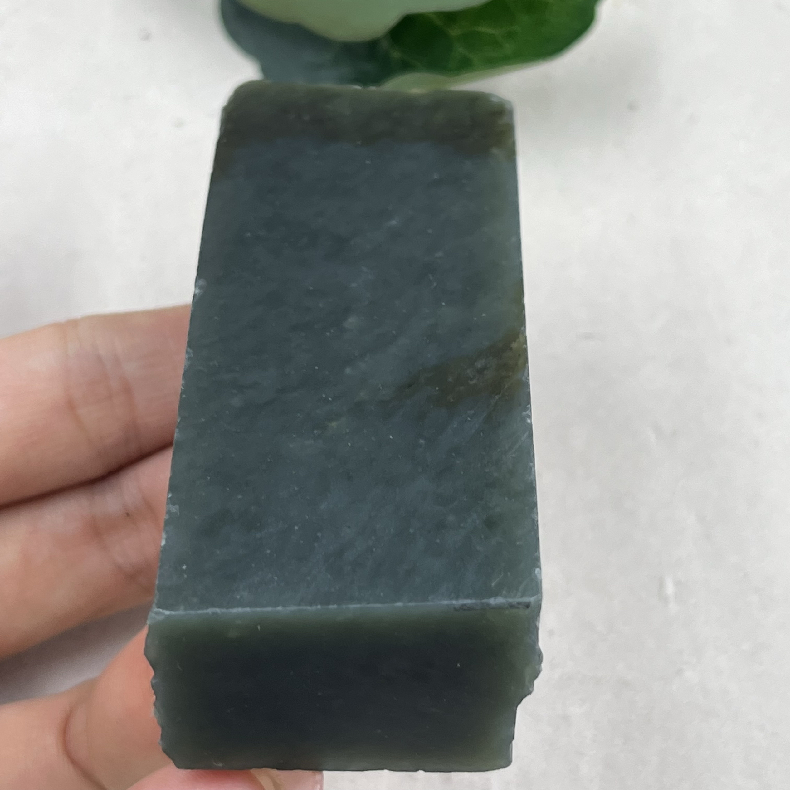 新疆和田玉且末蓝牌子边角料印章玉石料手把件下脚料包邮126克ta