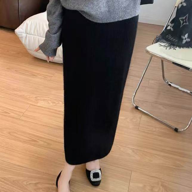 可定做秋冬羊绒半裙女直筒裙百搭针织裙中长款休闲羊毛一步裙显瘦,女装/女士精品,半身裙,淘宝优惠券,粉丝福利购,淘宝优惠卷