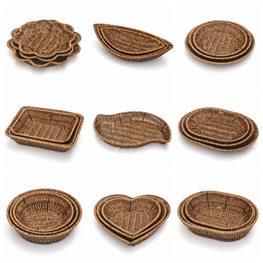 手工制作塑料中式小吃篮