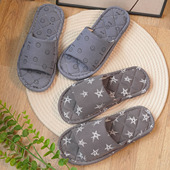 男士 加用 44厚底三层布底静音无声家居室内地板拖鞋 新款 布艺加大码