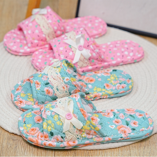 居家室内地板布底拖鞋静音无声