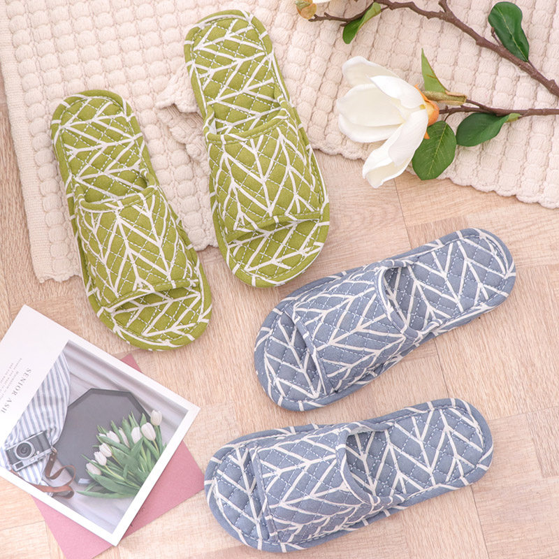 北欧亚麻棉麻拖鞋家用室内夏天四季家居防滑静音地板软布底布拖鞋