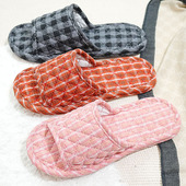 软底冬女可机洗夏四季 布艺布底布拖鞋 木地板静音无声居家室内拖鞋