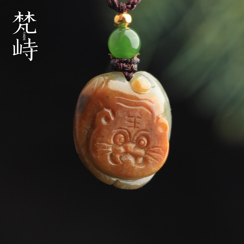 新品 和田玉籽料老虎
