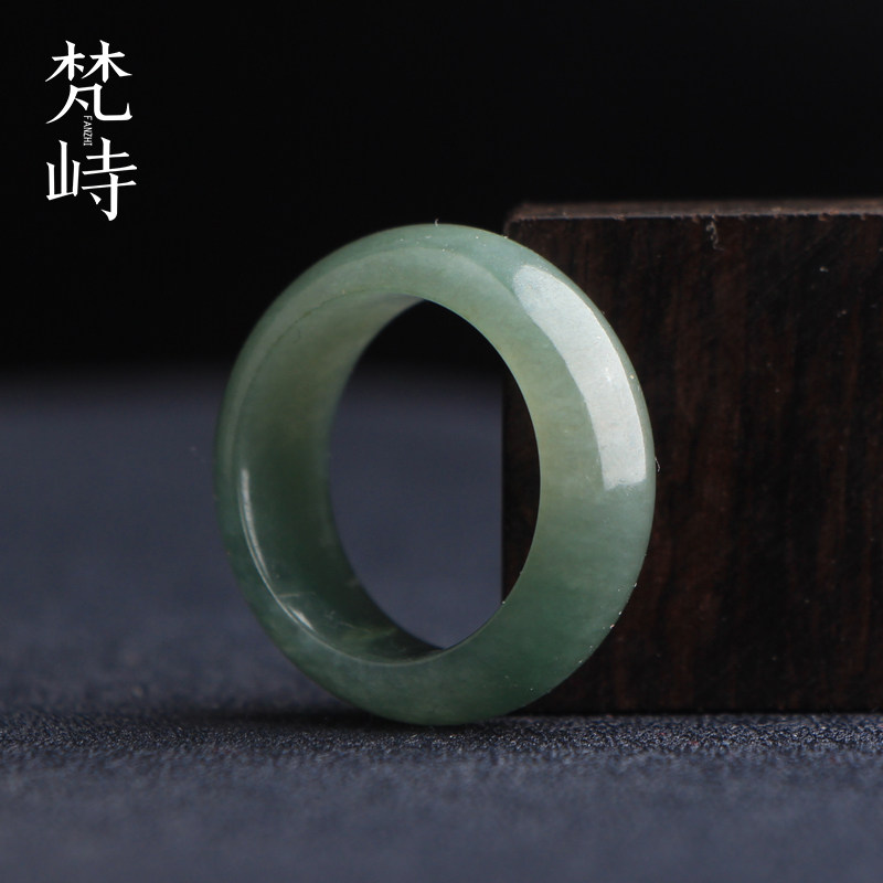梵峙18.4翡翠戒指指环冰蓝戒圈缅甸A货送证书