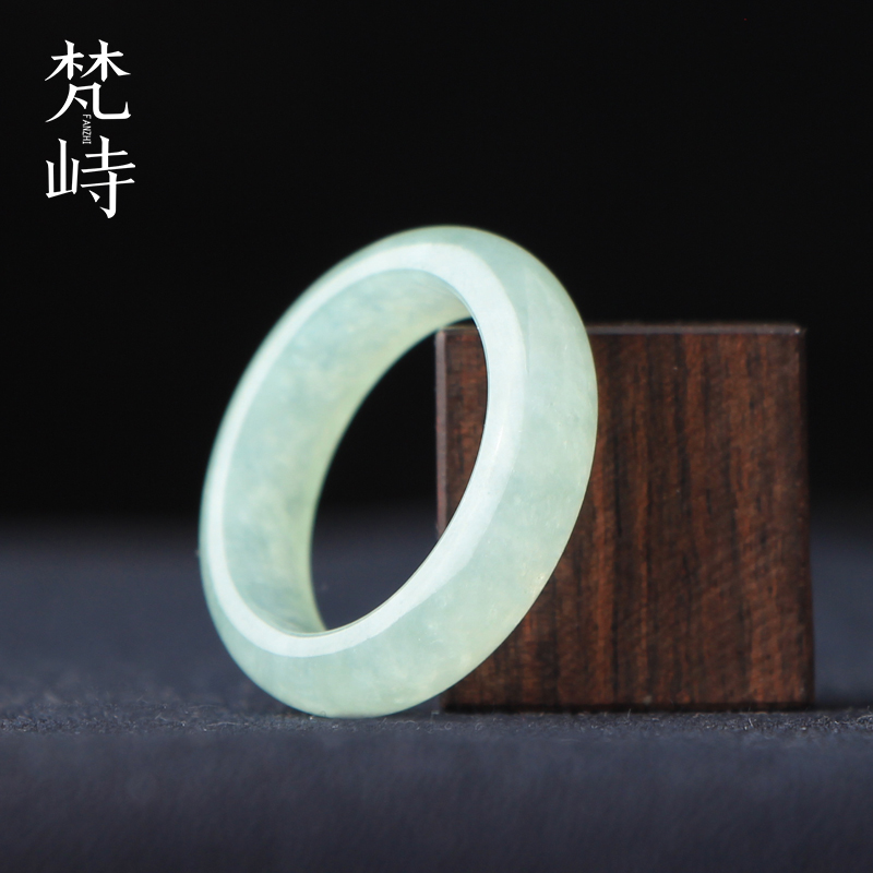 19.5翡翠戒指指环冰糯种男女大圈
