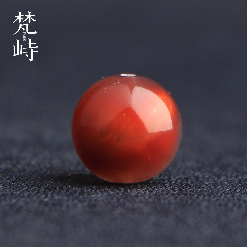 梵峙10.4南红玛瑙冰飘圆珠多宝珠