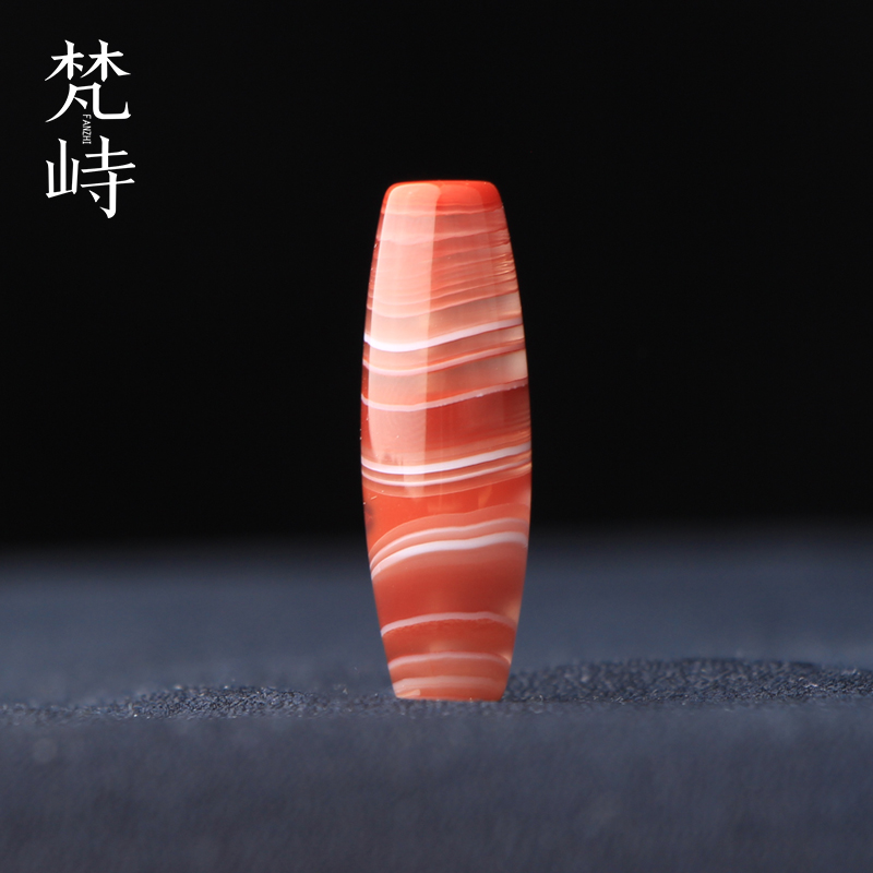 梵峙9.9南红玛瑙缠丝冰桶珠勒子路路通锁骨配饰散珠川料原矿送证