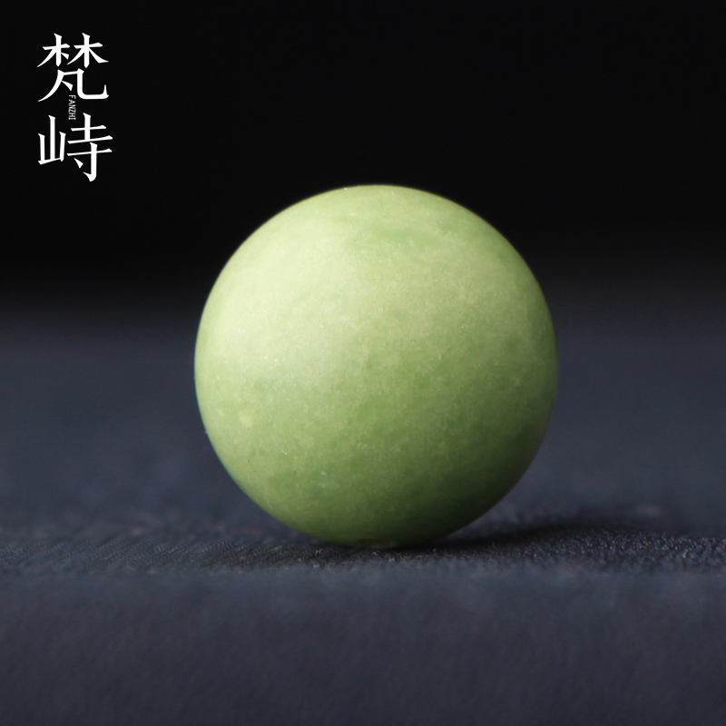 和田玉翠青玉圆珠多宝珠满翠