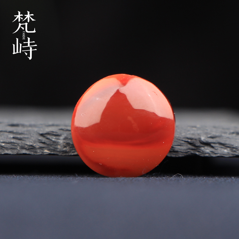 梵峙南红玛瑙单珠背云天然四川