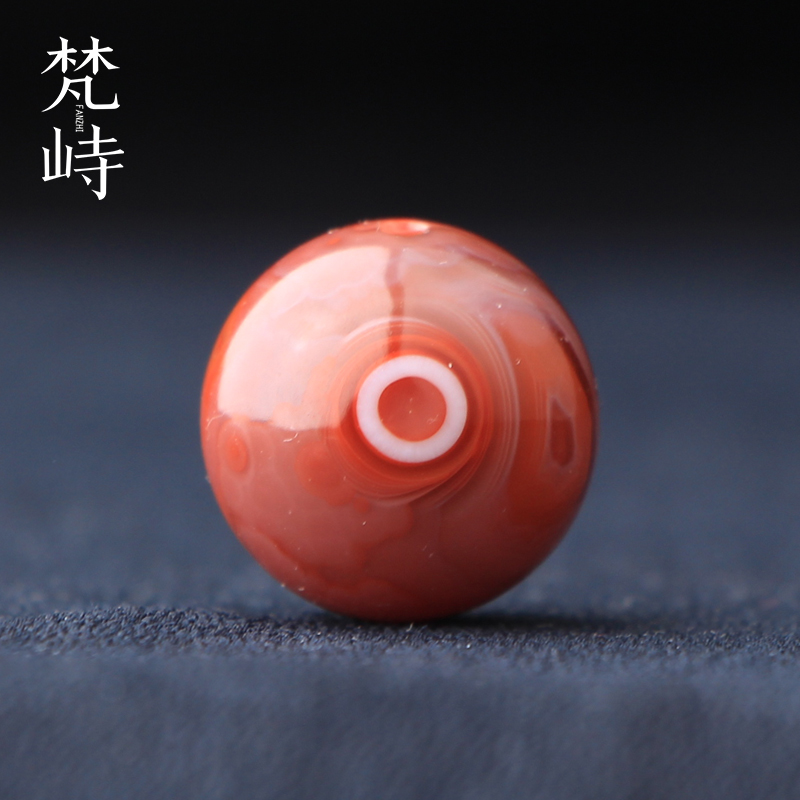 梵峙16南红玛瑙天眼圆珠散珠
