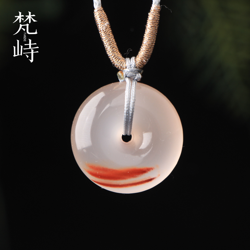 梵峙21.8南红玛瑙平安扣挂件