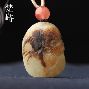 梵峙和田玉籽料白玉孙悟空齐天大圣美猴王挂件生肖吊坠新疆送证书